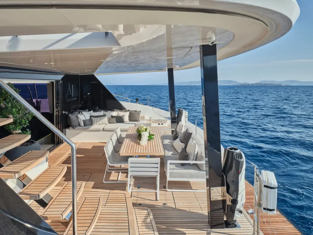 above and beyond deck greece yacht charter