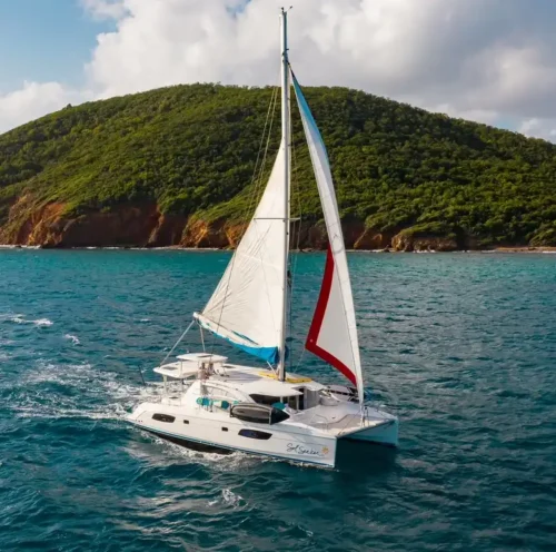 sol seeker leopard sailing catamaran