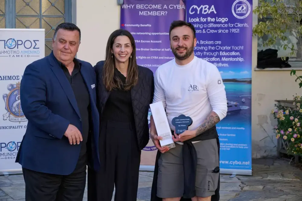 Chef Competiton Winner Chef Savvas Lichanidis on board ABOVE and BEYOND
