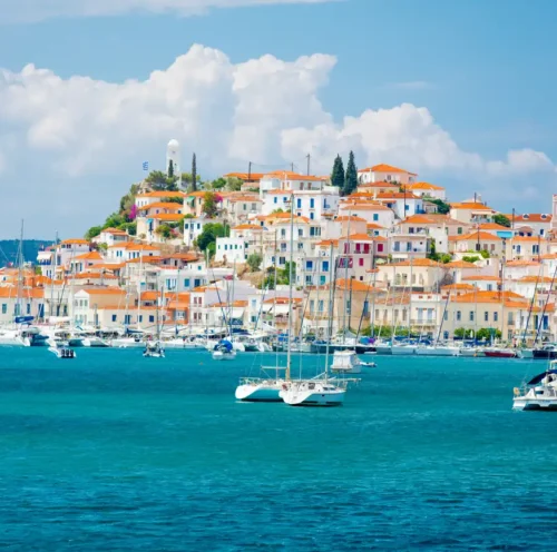 Sailing Poros Through Karma Greece Motor Yacht