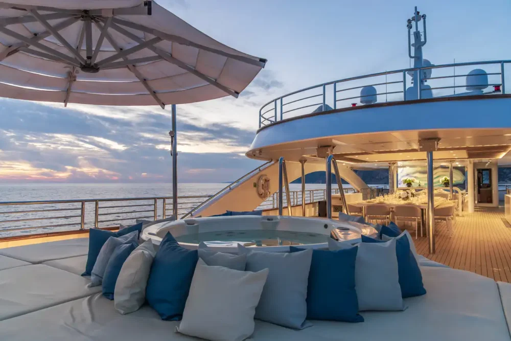Anthea Luxury motor yacht deck