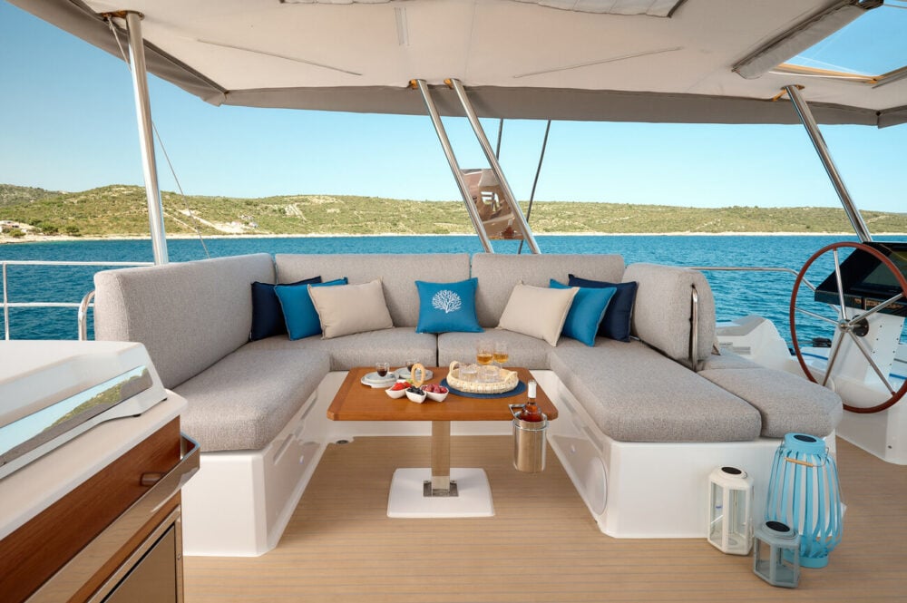 lounge deck - croatia catamaran 
