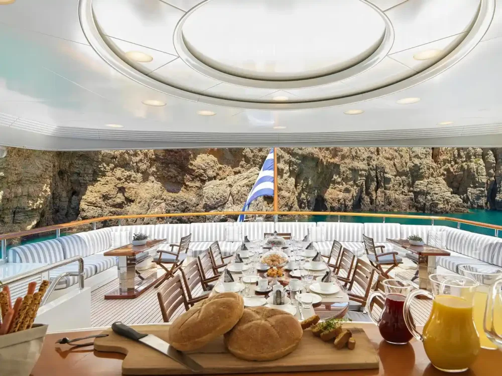 breakfast in the Aegean Sea