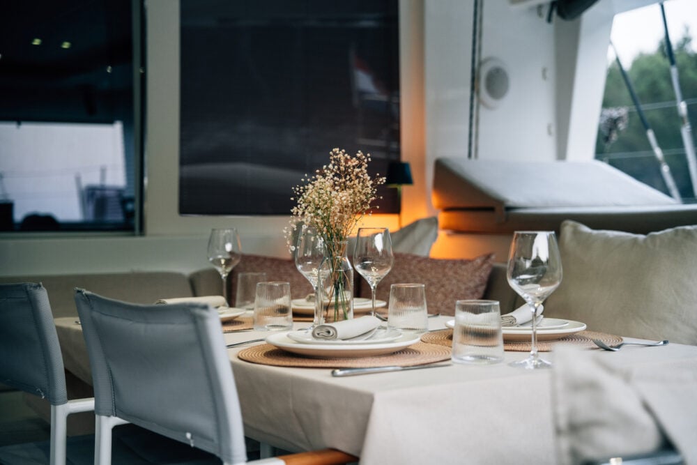 Baza Croatia Sailing Catamaran - alfresco dining