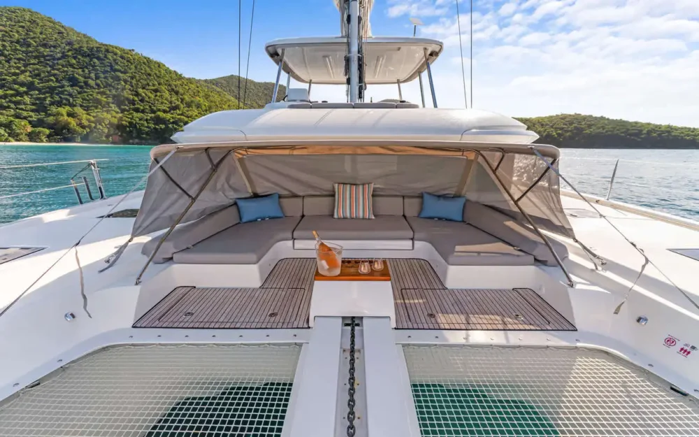 Evenstar BVI Sailing Catamaran - bow