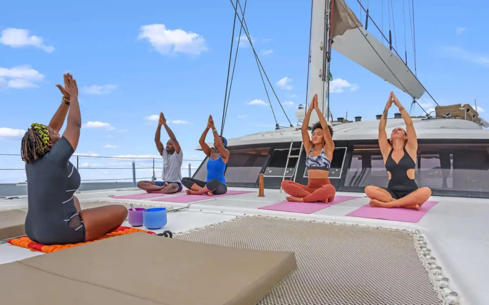 Some Kind of Wonderful Catamaran yoga